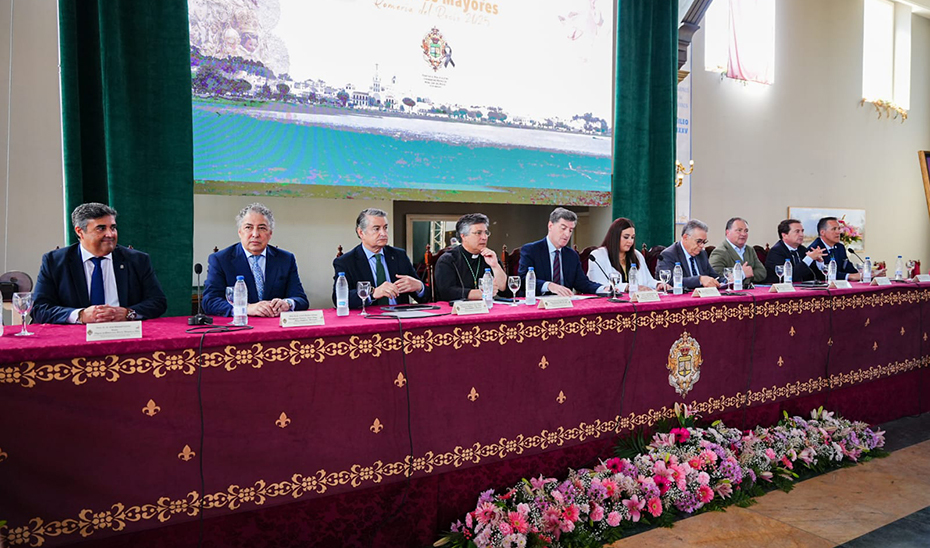 Antonio Sanz, durante la celebración de la Asamblea General de Hermandades del Rocío.